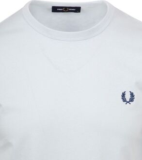 Fred Perry Ringer T-Shirt Lichtblauw - L,M,XL,XXL