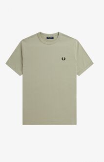 Fred Perry Ringer T-shirt - Mannen - licht groen/wit