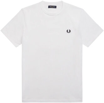 Fred Perry Ringer T-shirt - White -  Maat: XXL