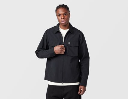 Fred Perry Ripstop Pocket Overshirt, zwart - XL