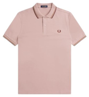 Fred Perry Rosa S51 Twin Tipped Shirt Fred Perry , Pink , Heren - Xl,L,M,S