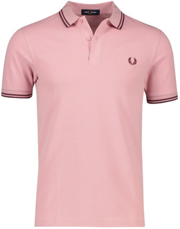 Fred Perry Roze poloshirt met korte mouwen Fred Perry , Pink , Heren - Xl,M