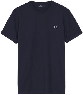 Fred Perry Shirt - Maat L  - Mannen - navy