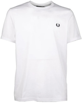 Fred Perry Shirt - Maat M  - Mannen - wit