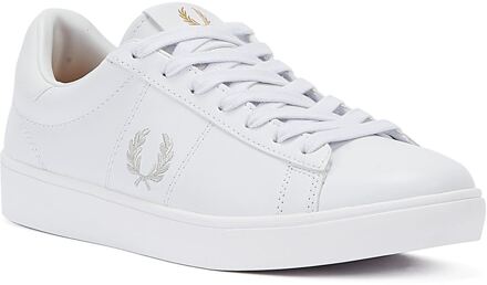 Fred Perry Spencer Leren Heren Trainers - maat EU 46 / UK 11 Wit