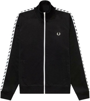 Fred Perry Sportjas - Maat L  - Mannen - zwart/wit