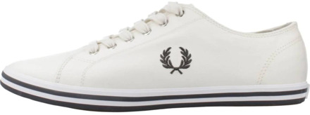 Fred Perry Stijlvolle Kingston Twill Sneakers Fred Perry , White , Heren - 41 Eu,42 EU