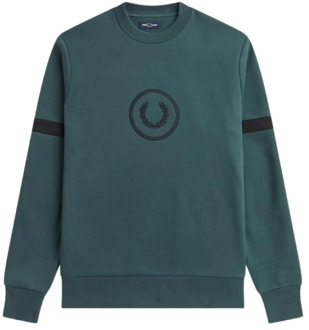Fred Perry Stijlvolle Sweatshirt Fred Perry , Blue , Heren - XL