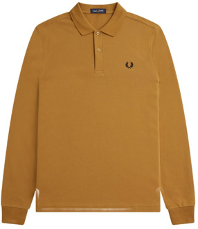 Fred Perry Stijlvolle T-shirts en Polos Fred Perry , Brown , Heren - Xl,L,M