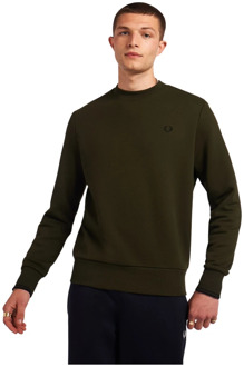 Fred Perry Sudadera con cuello redondo Fred Perry , Groen , Heren - M