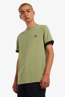 Fred Perry T-shirt M3519 Fred Perry , Groen , Heren - 2Xl,Xl,L,M