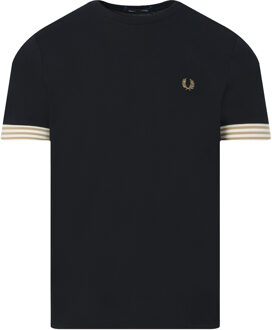 Fred Perry T-shirt met korte mouwen Zwart - L