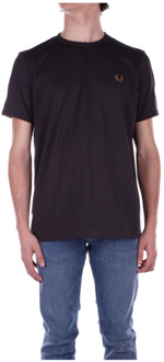 Fred Perry T-Shirts Fred Perry , Black , Heren - 2Xl,Xl,L,M,S