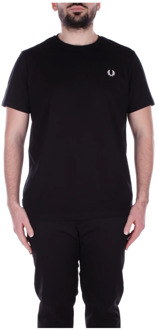 Fred Perry T-Shirts Fred Perry , Black , Heren - Xl,L,M,S