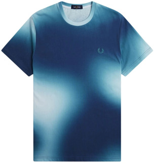 Fred Perry T-Shirts Fred Perry , Blue , Heren - L,M,S