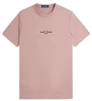 Fred Perry T-Shirts Fred Perry , Pink , Heren - 2Xl,Xl,L,M,S