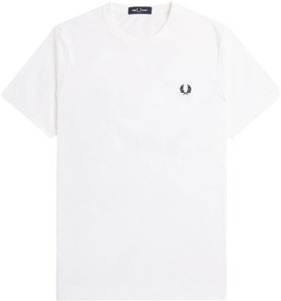 Fred Perry T-Shirts Fred Perry , White , Heren - 2Xl,Xl,L