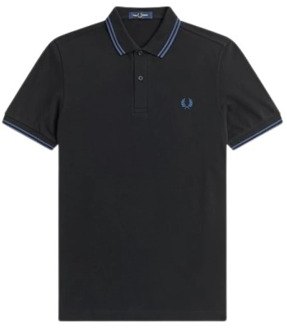 Fred Perry T96 Twin Tipped Shirt in Zwart Fred Perry , Black , Heren