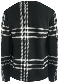 Fred Perry Tartan trui voor volwassenen (Zwart, Wit)