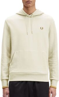 Fred Perry Tipped Hoodie Heren crème - L
