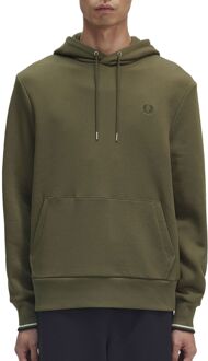 Fred Perry Tipped Hoodie Heren groen - M