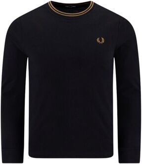 Fred Perry Twin Tipped Longsleeve Shirt Heren - XXL