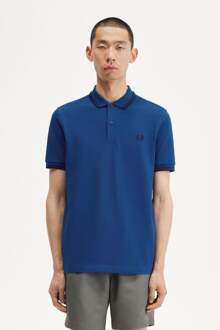 Fred Perry Twin Tipped Polo Heren blauw - navy - S