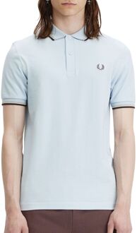 Fred Perry Twin Tipped Polo Heren lichtblauw - grijs - XL