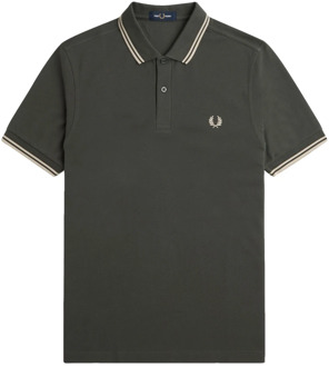 Fred Perry Twin Tipped Polo M3600 Fred Perry , Green , Heren - 2Xl,Xl,L,M,S