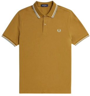 Fred Perry Twin Tipped Polo Shirt Fred Perry , Brown , Heren - L,M,S,Xs