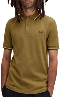 Fred Perry Twin Tipped Polo Shirt Fred Perry , Green , Heren - Xl,L,M,S