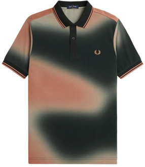 Fred Perry Twin Tipped Polo Shirt Groen Fred Perry , Multicolor , Heren - Xl,L,S