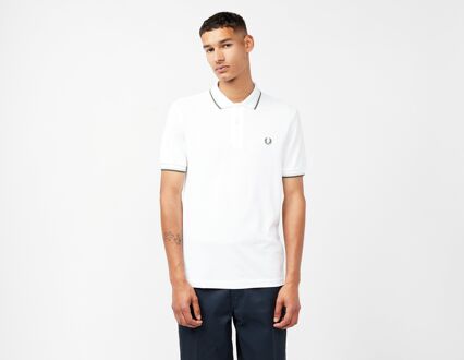 Fred Perry Twin Tipped Polo Shirt, White - L