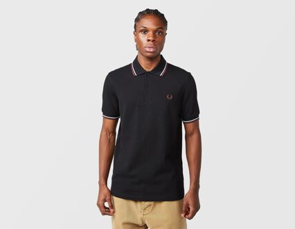 Fred Perry Twin Tipped Polo Shirt, zwart - L