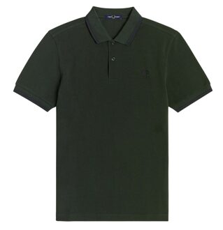 Fred Perry Twin Tipped Poloshirt - Mannen - donkergroen - navy