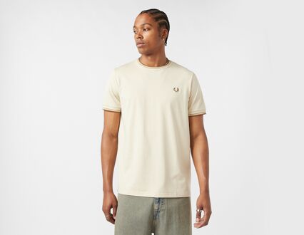 Fred Perry Twin Tipped Ringer T-Shirt, beige - S