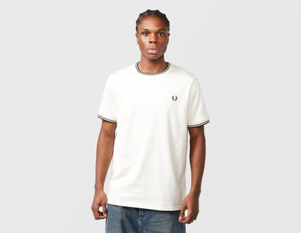 Fred Perry Twin Tipped Ringer T-Shirt, wit - L