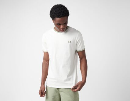 Fred Perry Twin Tipped Ringer T-Shirt, wit - M