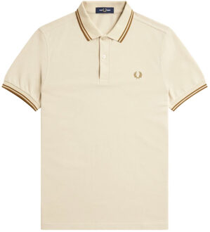 Fred Perry Twin Tipped Shirt - Beige Polo