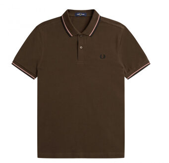 Fred Perry Twin Tipped Shirt - Bruin Poloshirt - XXL
