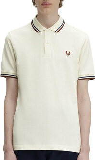 Fred Perry Twin Tipped Shirt - Crèmekleurig Poloshirt Beige