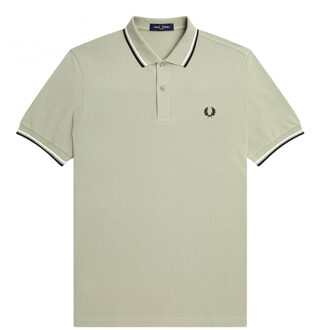 Fred Perry Twin Tipped Shirt - Groene Polo - M