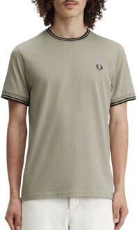 Fred Perry Twin Tipped Shirt Heren grijs - donkergrijs - XL