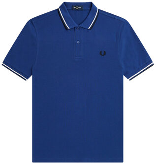 Fred Perry Twin Tipped Shirt - Herenpolo Kobaltblauw