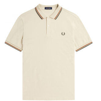 Fred Perry Twin Tipped Shirt - Katoenen Polo Beige - 3XL