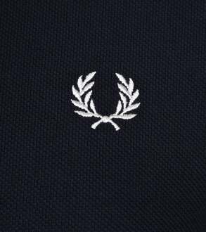 Fred Perry Twin Tipped Shirt - Navy/Wit - Heren - maat  M