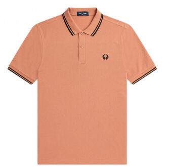 Fred Perry Twin Tipped Shirt - Poloshirt Heren Oranje - L