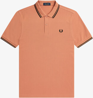 Fred Perry Twin Tipped Shirt - Poloshirt Heren Oranje - L