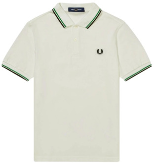 Fred Perry Twin Tipped Shirt - Regular Fit Fred Perry , White , Heren - Xl,S