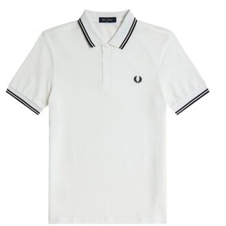 Fred Perry Twin Tipped Shirt - Witte Polo Heren - 3XL